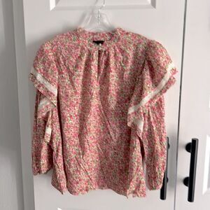 A New Day Pink Floral Blouse